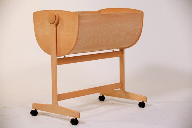 Nanna Ditzel - Child's Cradle: Designer: Nanna Ditzel Item: Child's Cradle Mfg.: E Johansen Description: Solid Oregon Pine Unit: 1 Dim. Exactly: (L x W x H"): 32x19x31"h Circa: 1974