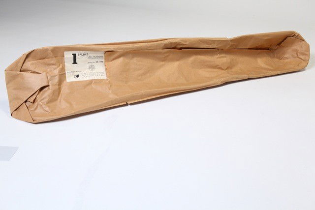 Charles & Ray Eames - Leg Splint: Designer: Charles & Ray Eames Item: Leg Splint Mfg.: Evans Molded Description: Molded Plywood Splint unopened Unit: 1 Dim. Exactly: (L x W x H"): 41"x 8" x 4"h Circa: 1945