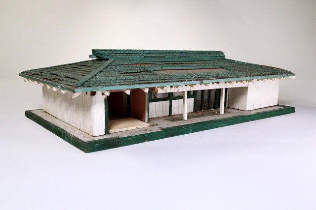 Anonymous - Scaled Architectural House Model: Designer: Anonymous Item: Scaled Architectural House Model Mfg.: unknown Description: Hand made w/ interior Unit: 1 Dim. Exactly: (L x W x H"): 32x18x8"h Circa: 1940
