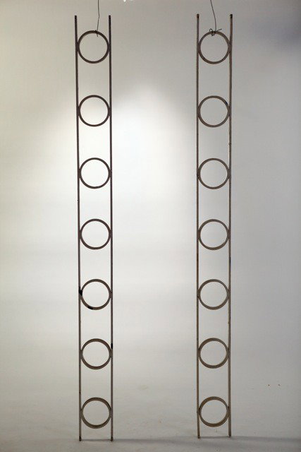 Gibbs and Cox - Architectural Railing-Towel Holder: Designer: Gibbs and Cox Item: Architectural Railing-Towel Holders Mfg.: unknown Description: Painted Aluminum Unit: 2 Dim. Exactly: (L x W x H"): 6.5x1x84" h Circa: 1945