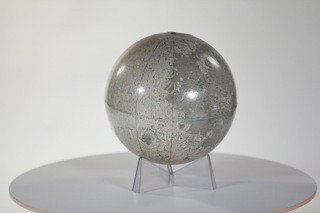 Anonymous - Moon Globe: Designer: Anonymous Item: Moon Globe Mfg.: Rand McNally Description: Printed and formed Cardboard Unit: 1 Dim. Exactly: (L x W x H"): 13"dia Circa: 1970