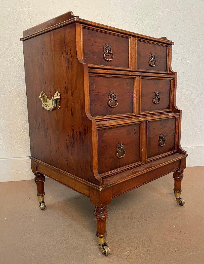 Campaign Style Mahogany Chest (1 of 6)