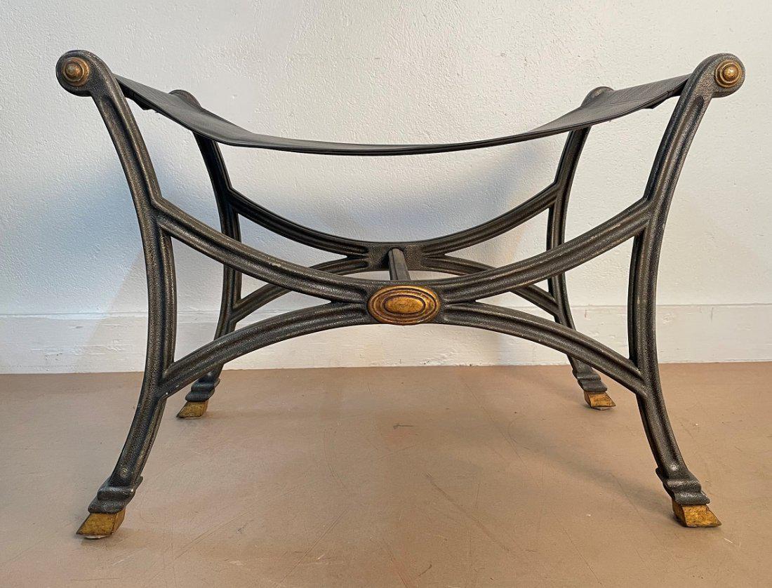 Contemporary Metal Framed Bench (1 of 4)