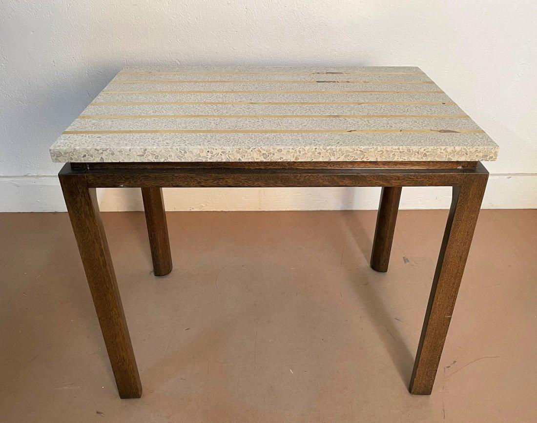 Harvey Probber Style Travertine Side Table (1 of 5)