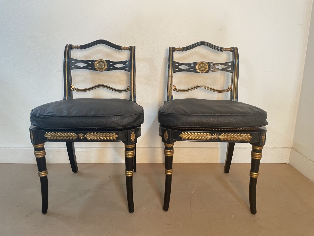 Antique Style Side Chairs - Pair (1 of 5)