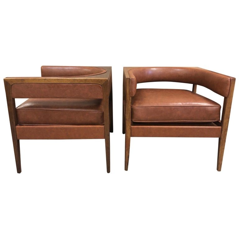 Mid Century Modern Walnut Chairs - Pair (1 of 6)