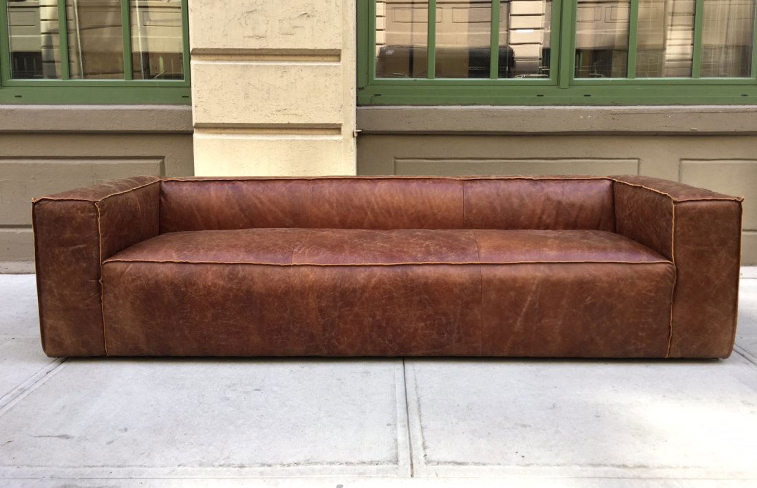 Modern Leather Sofa (1 of 6)