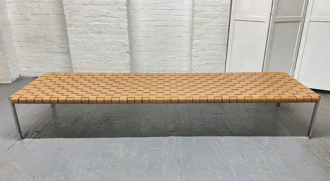 Woven Leather Strap Daybed / Bench by Katavalos for Laverne (1 of 5)