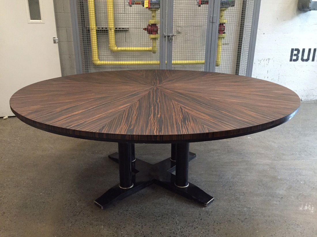 Large Italian Zebra Wood Center Table (1 of 5)