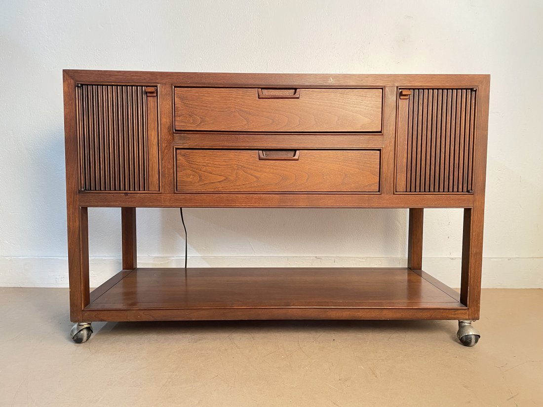 1960s Walnut Drexel Server / Warmer (1 of 9)