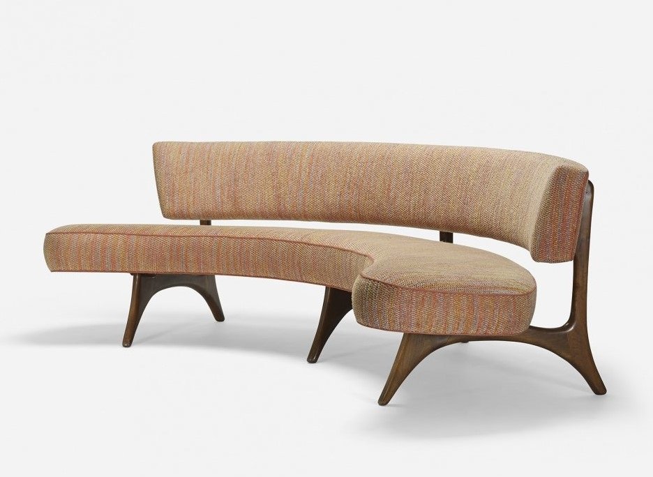 Kagan Floating Curved Sofa Auction