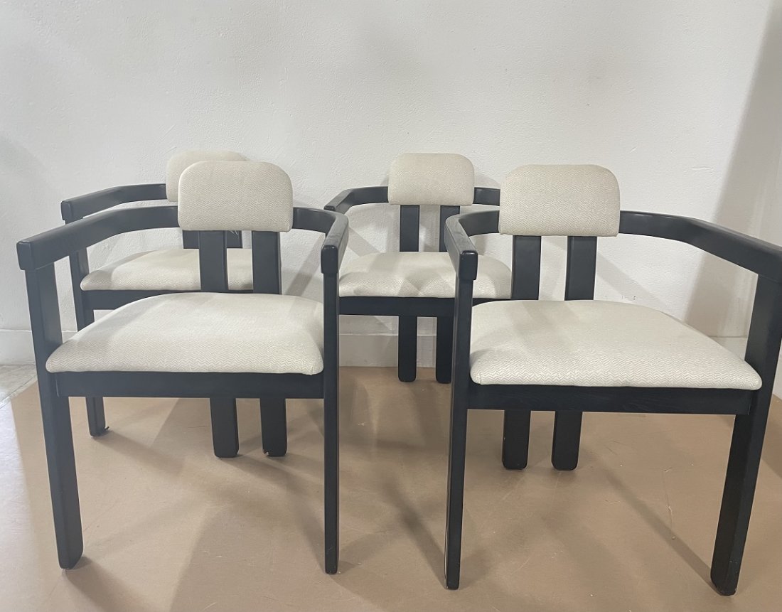 Black Lacquered Italian Chairs - 4 (1 of 4)