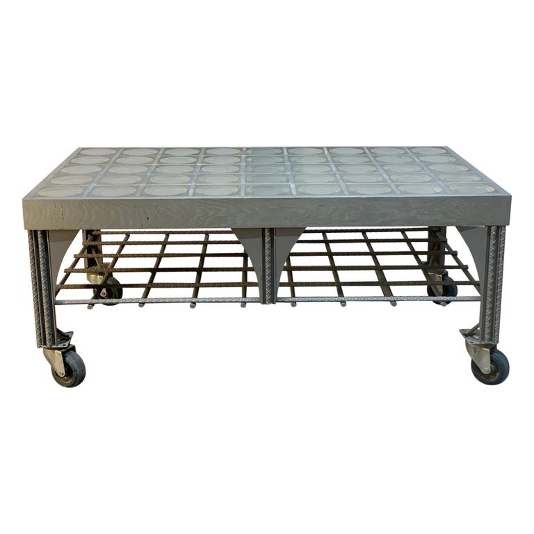 Industrial Steel Coffee Table (1 of 4)