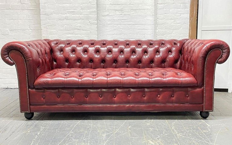 Leather Chesterfield Style Sofa #2 (1 of 5)