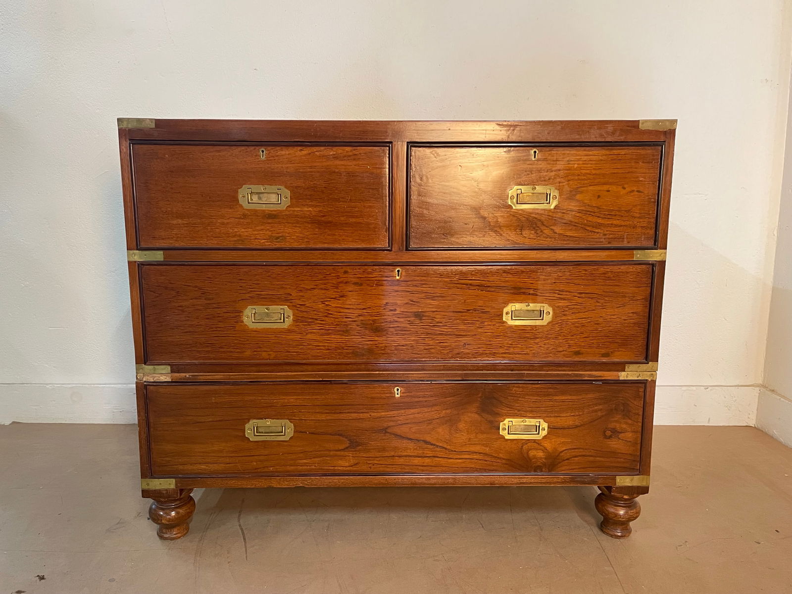 Antique English Campaign Chest (1 of 5)