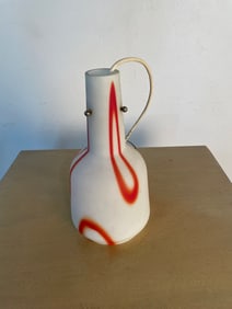 Italian Glass & Ceramic Light Fixture