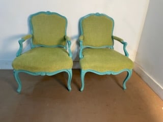 Louis IVX Painted Side Armchairs