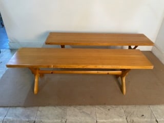Mid Century Modern Farm Benches
