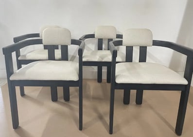 Black Lacquered Italian Chairs
