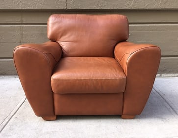 Oversized Leather Lounge Chair