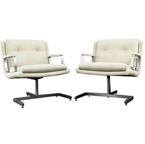 Mid Century Modern Armchairs Pair