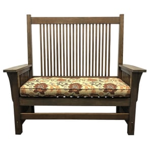 Mission Oak Bench Stickley Style