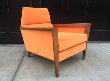 Mid Century Modern Arm Chair Style of Jens Risom