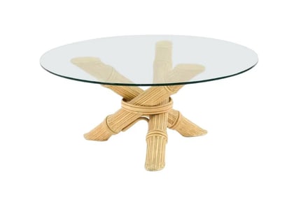 Modern Faux Bamboo Coffee Table