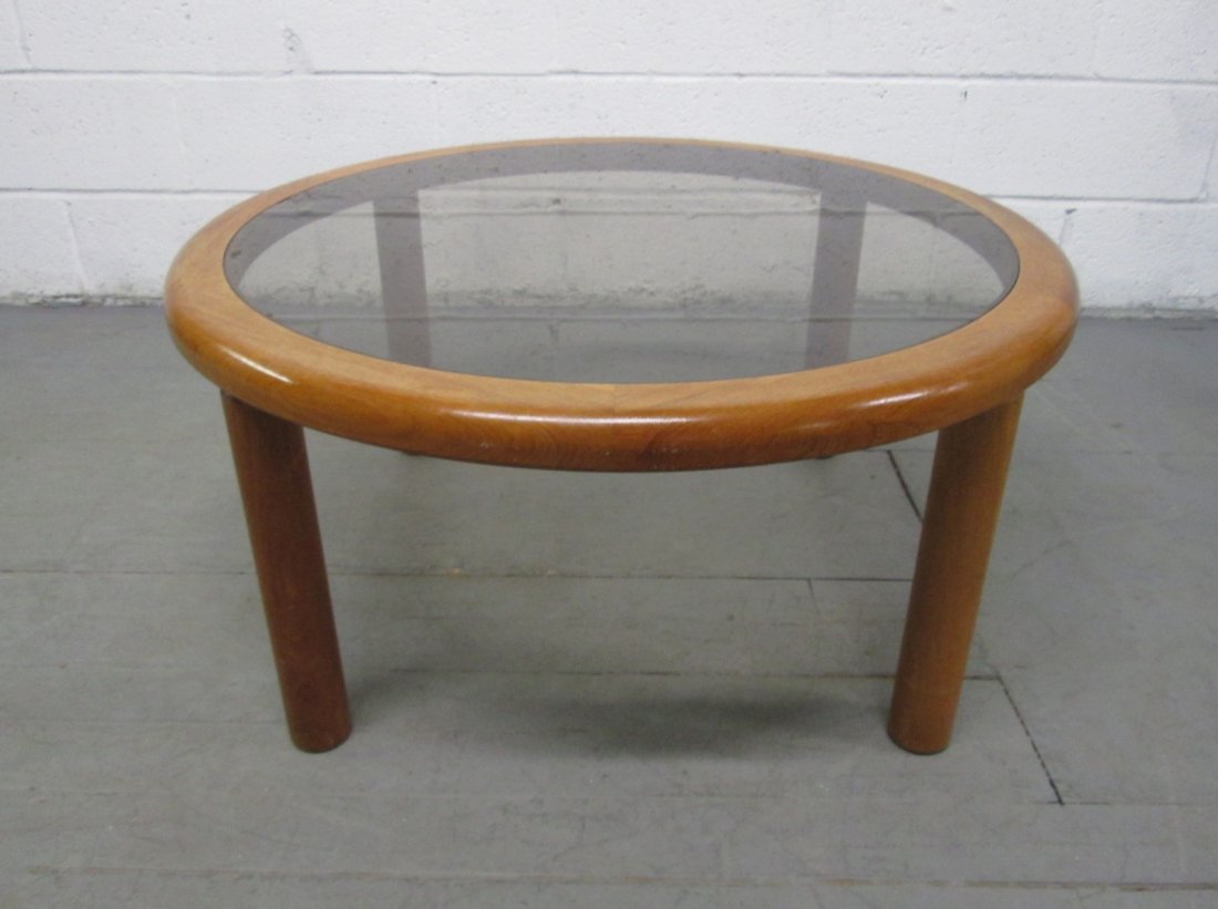 Danish Teak Round Coffee Table (1 of 3)
