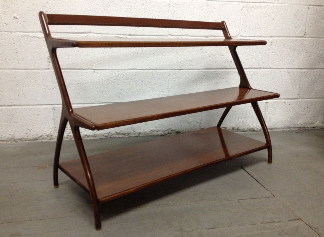 Kipp Stewart Walnut Open Display Cabinet / Bookcase (1 of 2)