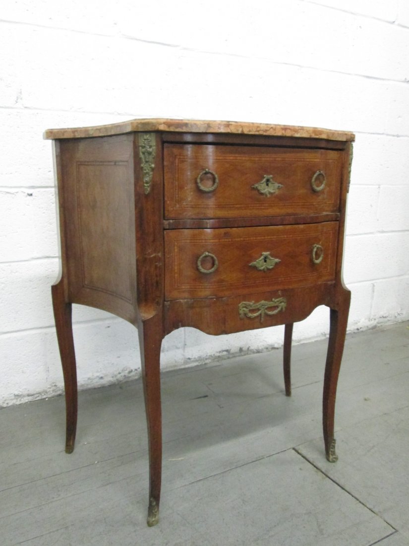 French Antique Style Marble Top Table (1 of 5)