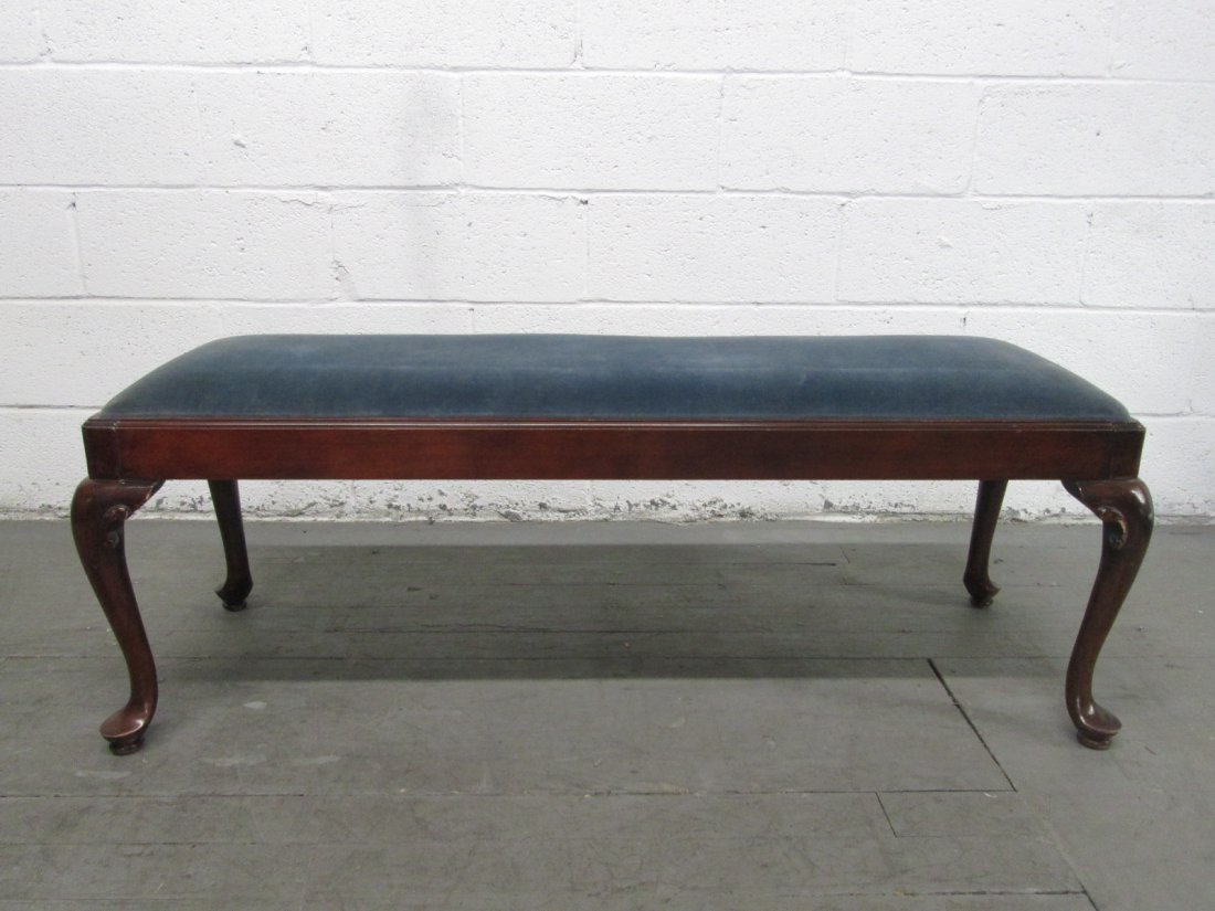 Mahogany Queen Anne Style Bench (1 of 3)