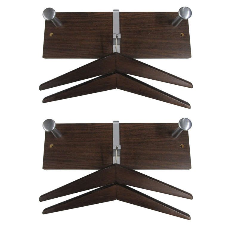 Pair Of Mid Century Modern Clothes Hanger Set