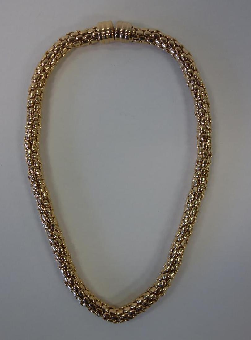 Vintage Gold Tone Choker Necklace, Rau Klikit (1 of 1)