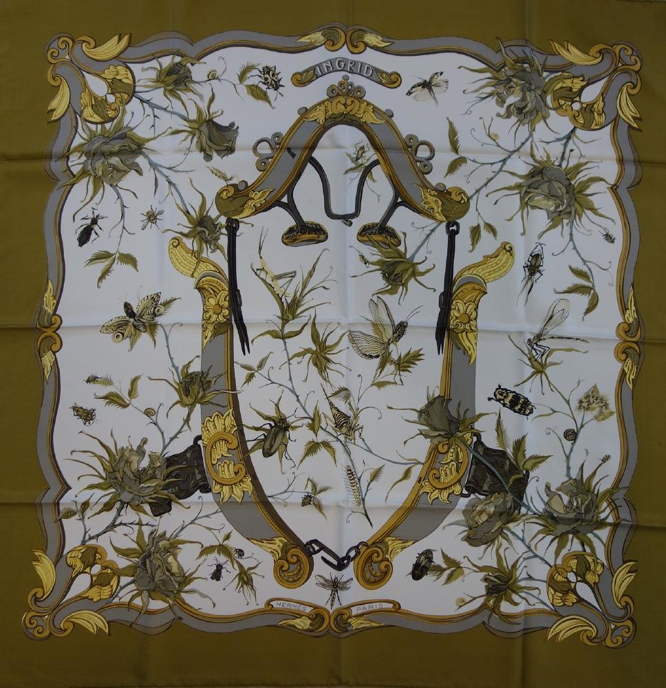 Hermes Silk Scarf, Ingrid Pattern (1 of 2)