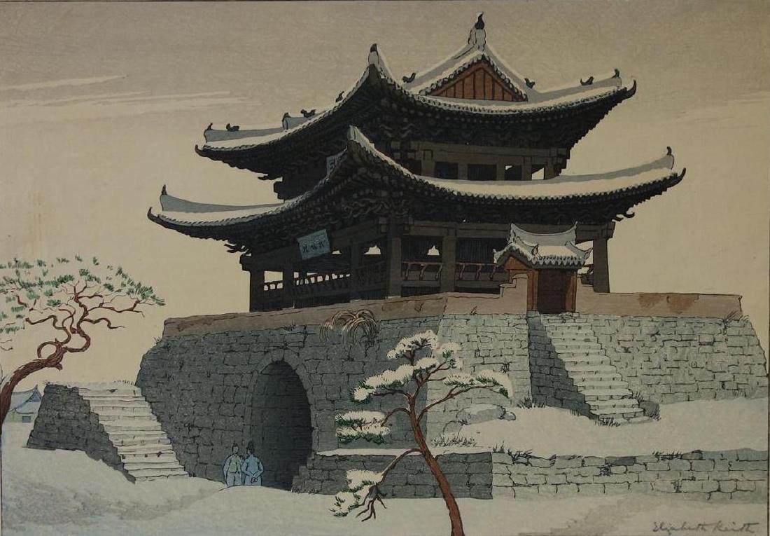 Elizabeth Keith (1887-1956) East Gate, Pyeng Yang (1 of 3)