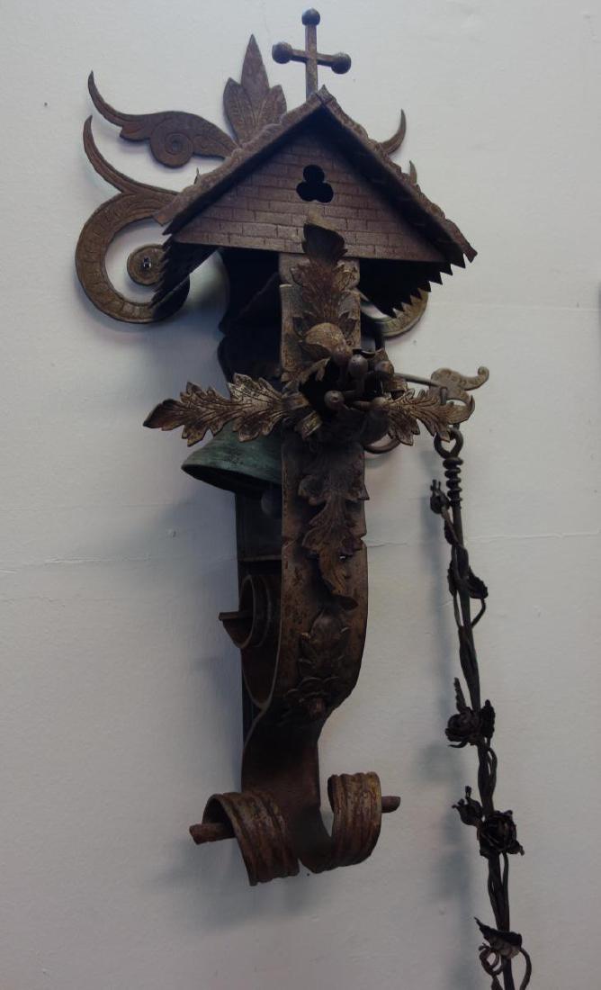 19thc Iron & Bronze Monastery / Seminary Gate Bell (1 of 5)