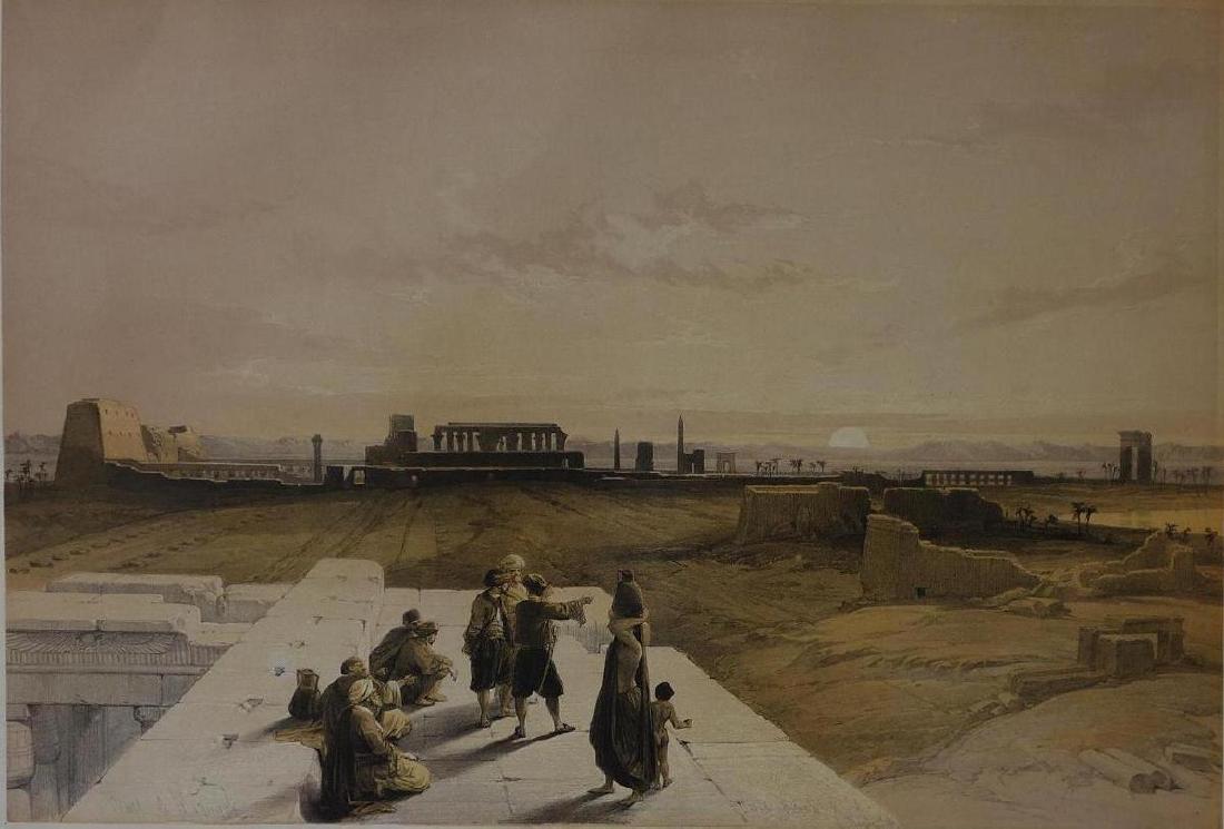 David Roberts (1796-1864) Ruins of Karnack FG Moon (1 of 4)