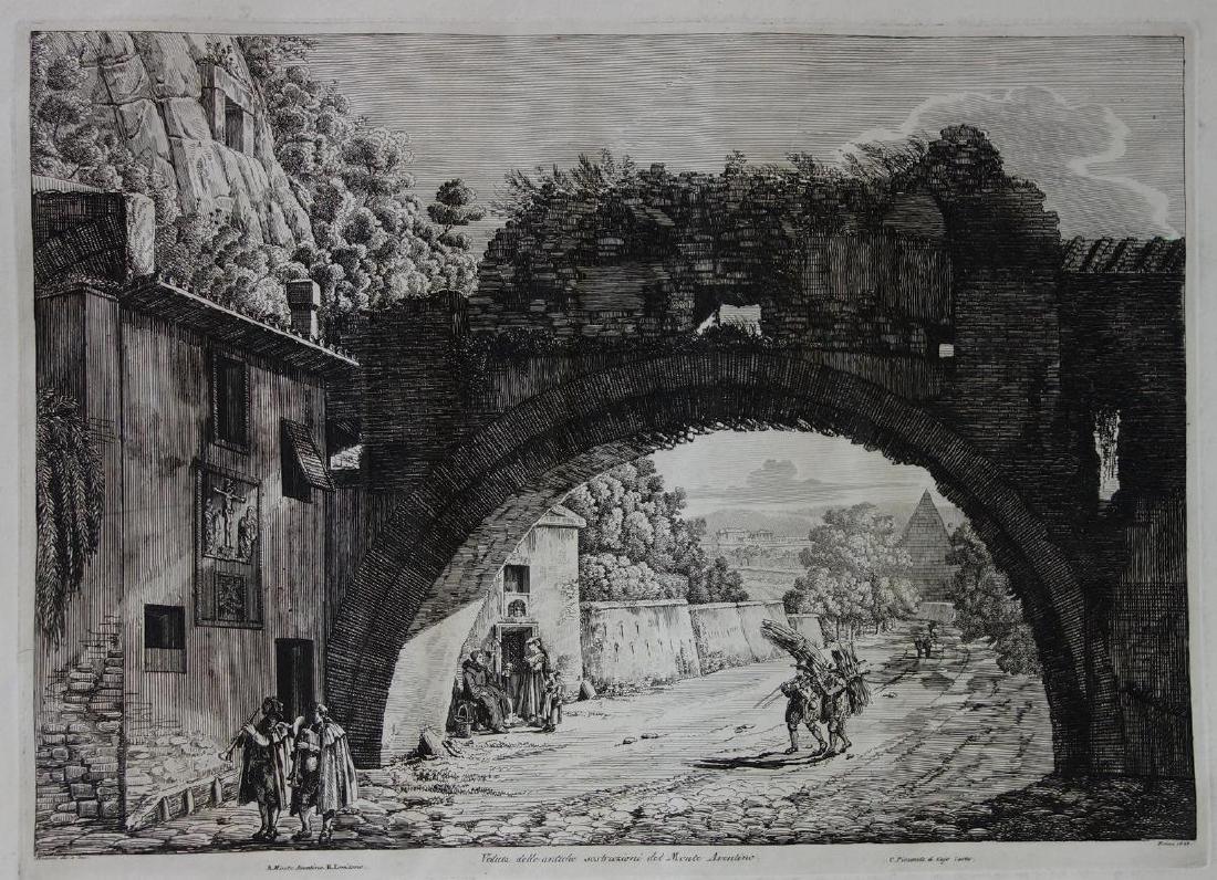 Luigi Rossini,1790-1857, Veduta del Monte Aventino (1 of 3)