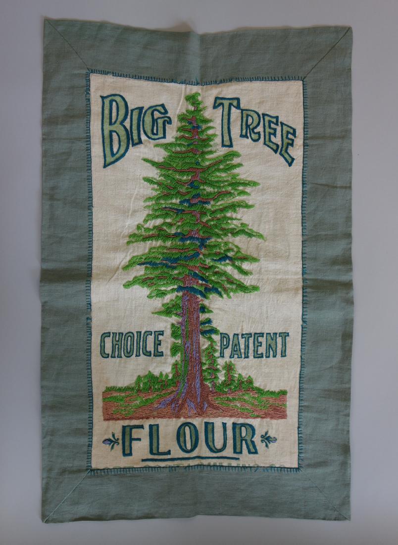 CRB Embroidered Flour Sack, Belgium World War I (1 of 3)