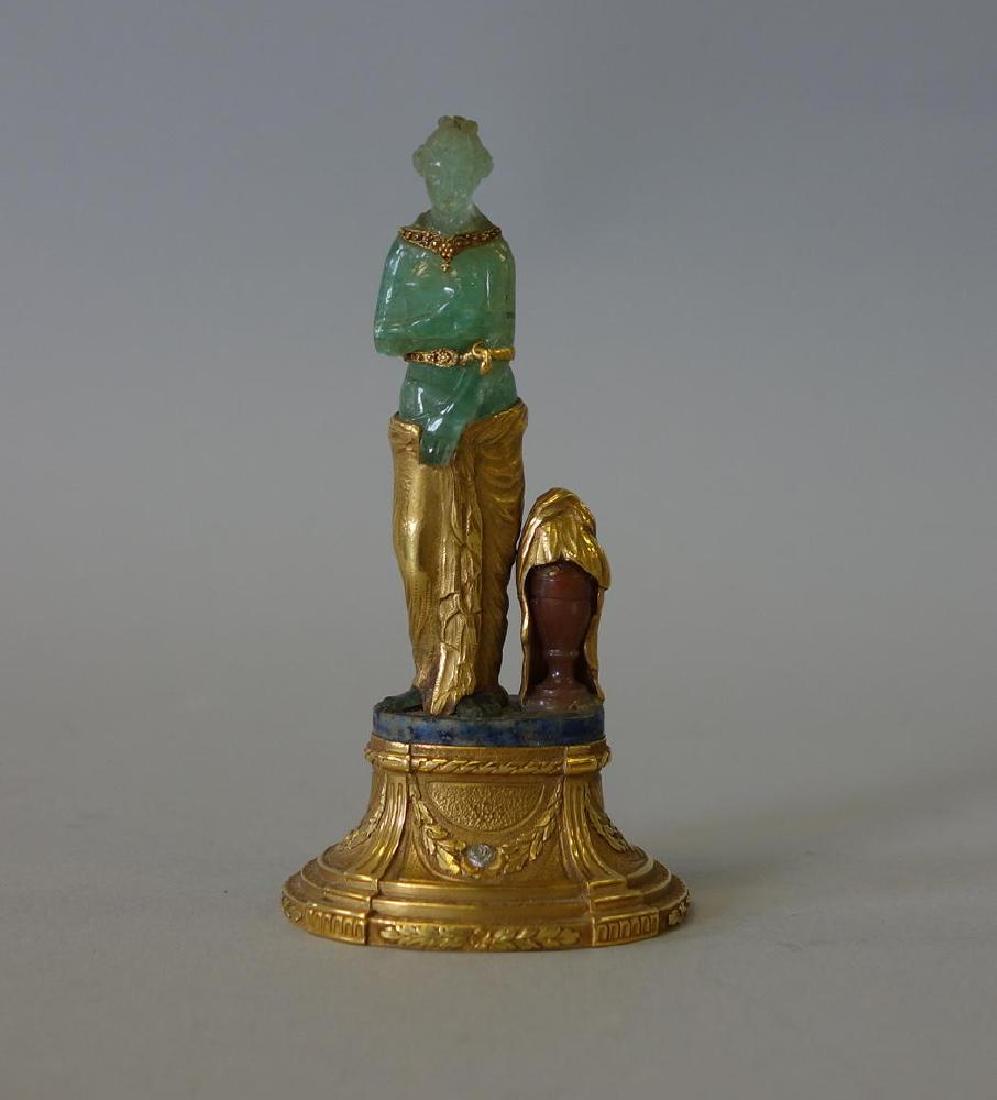Aphrodite Pudica 18K Gold and Gemstone Sculpture (1 of 10)