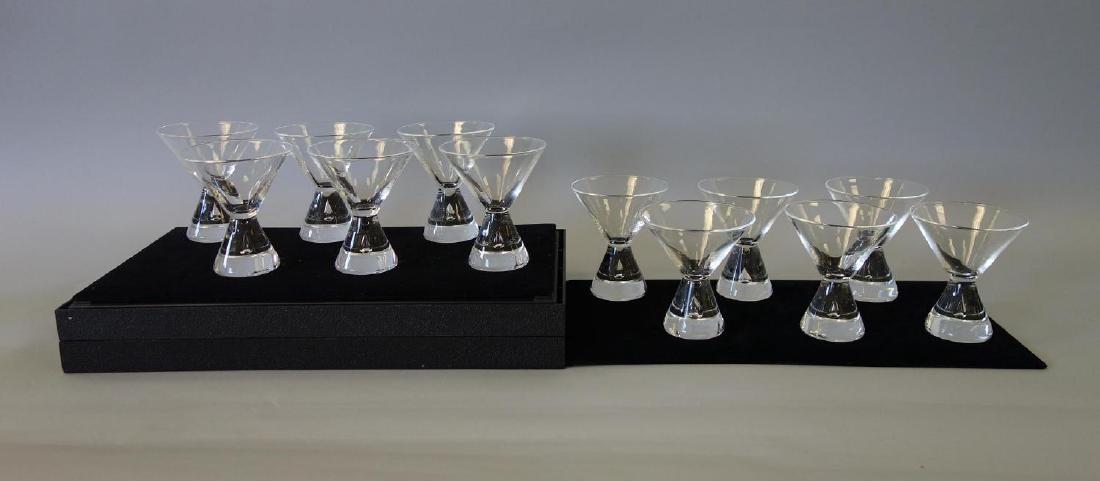 Set of 12 Steuben Teardrop Martini Glasses (1 of 3)