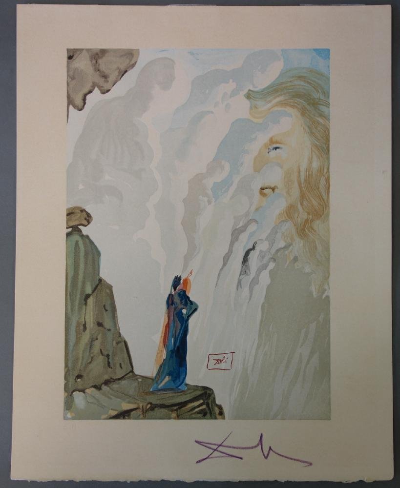 Salvador Dali, Purgatory Canto 12, Divine Comedy (1 of 2)