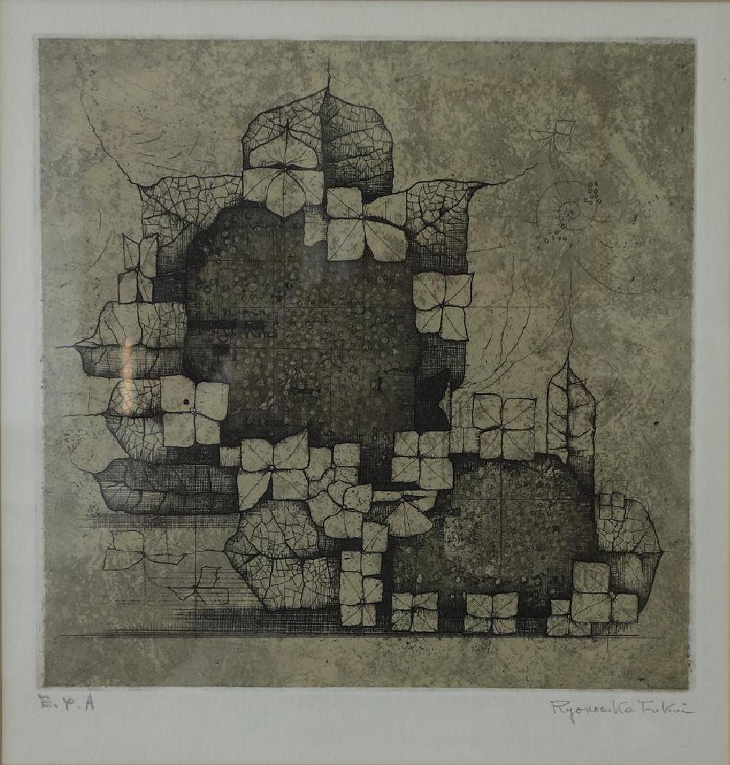 Ryonosuke Fukui (1923-1986) Artist's Proof Etching (1 of 4)