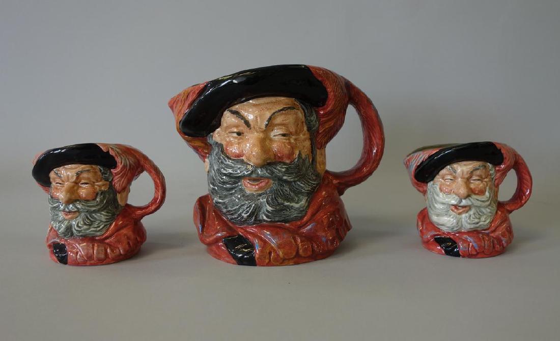 3 Royal Doulton Falstaff Character Jugs, c.1949 (1 of 1)