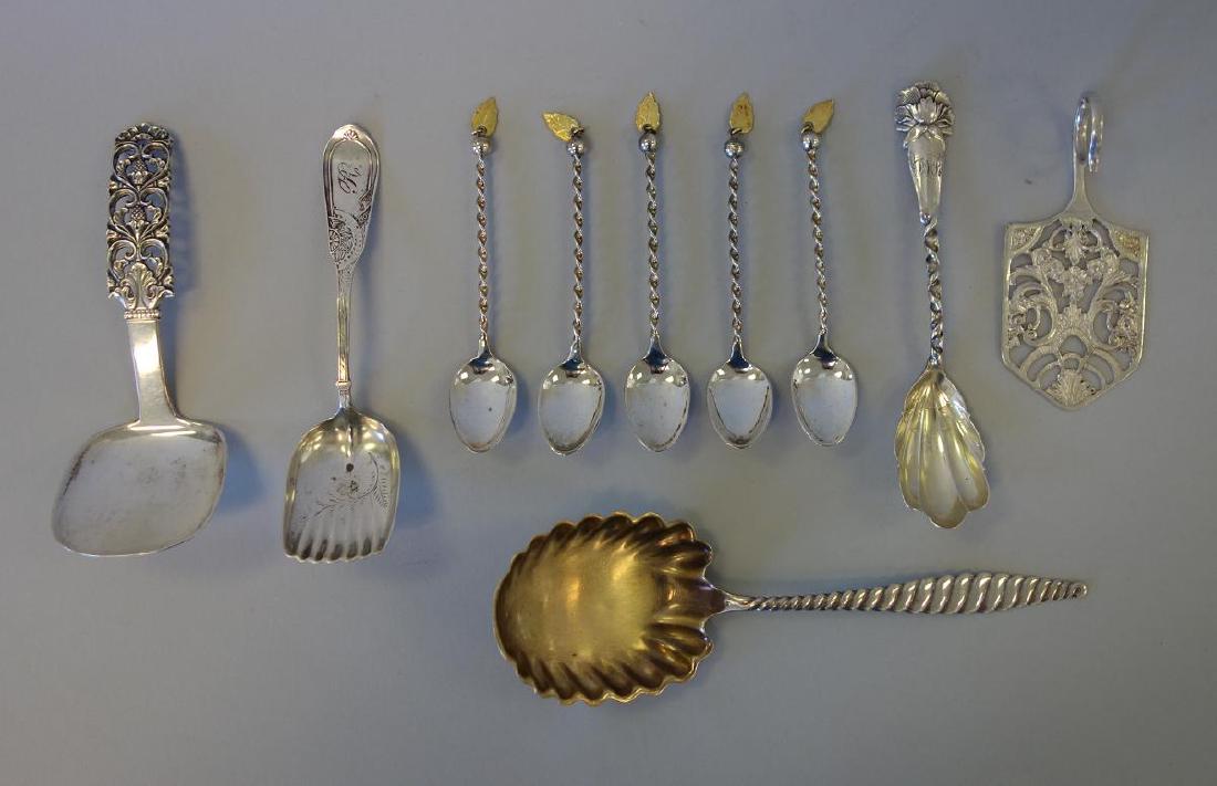 Sterling & Silver Bon Bons, Spoons & Sugar Scoop (1 of 6)