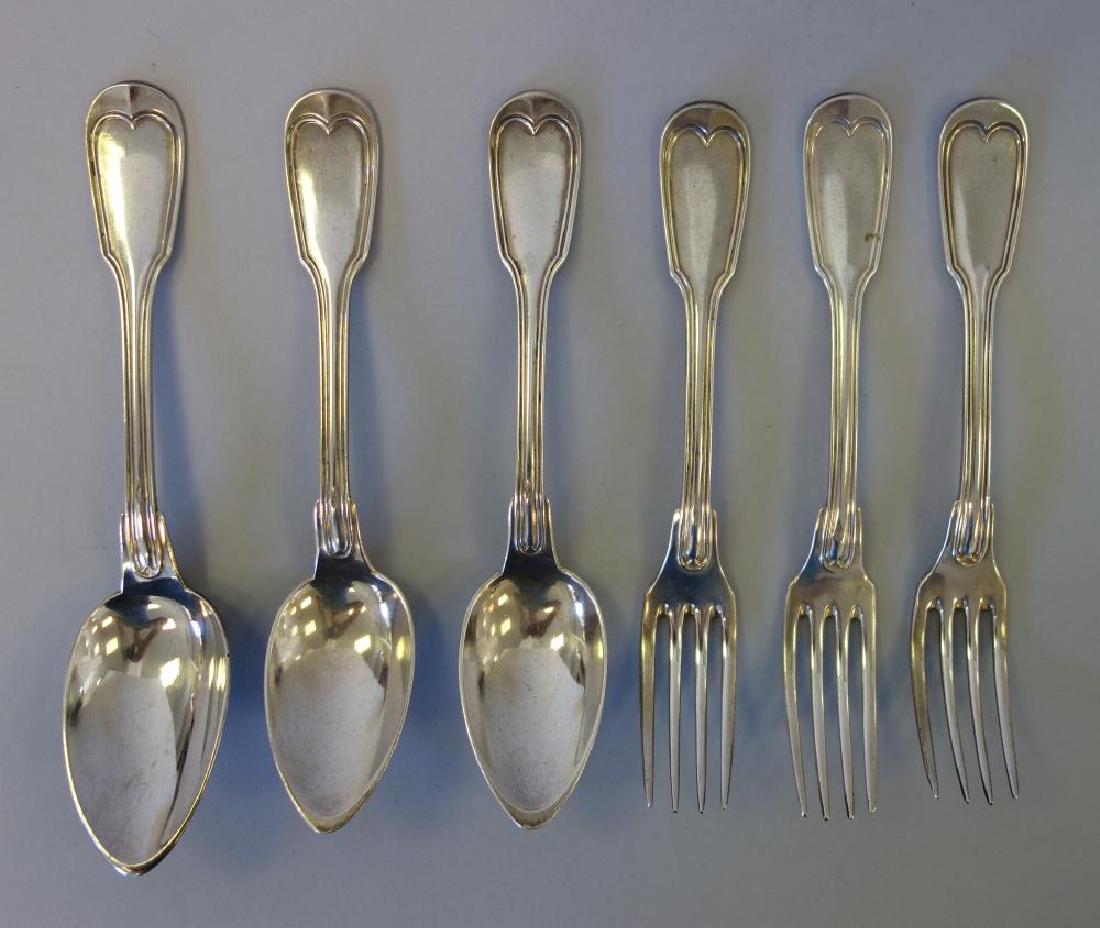 French 950 Silver Forks & Spoons, Various Makers (1 of 6)