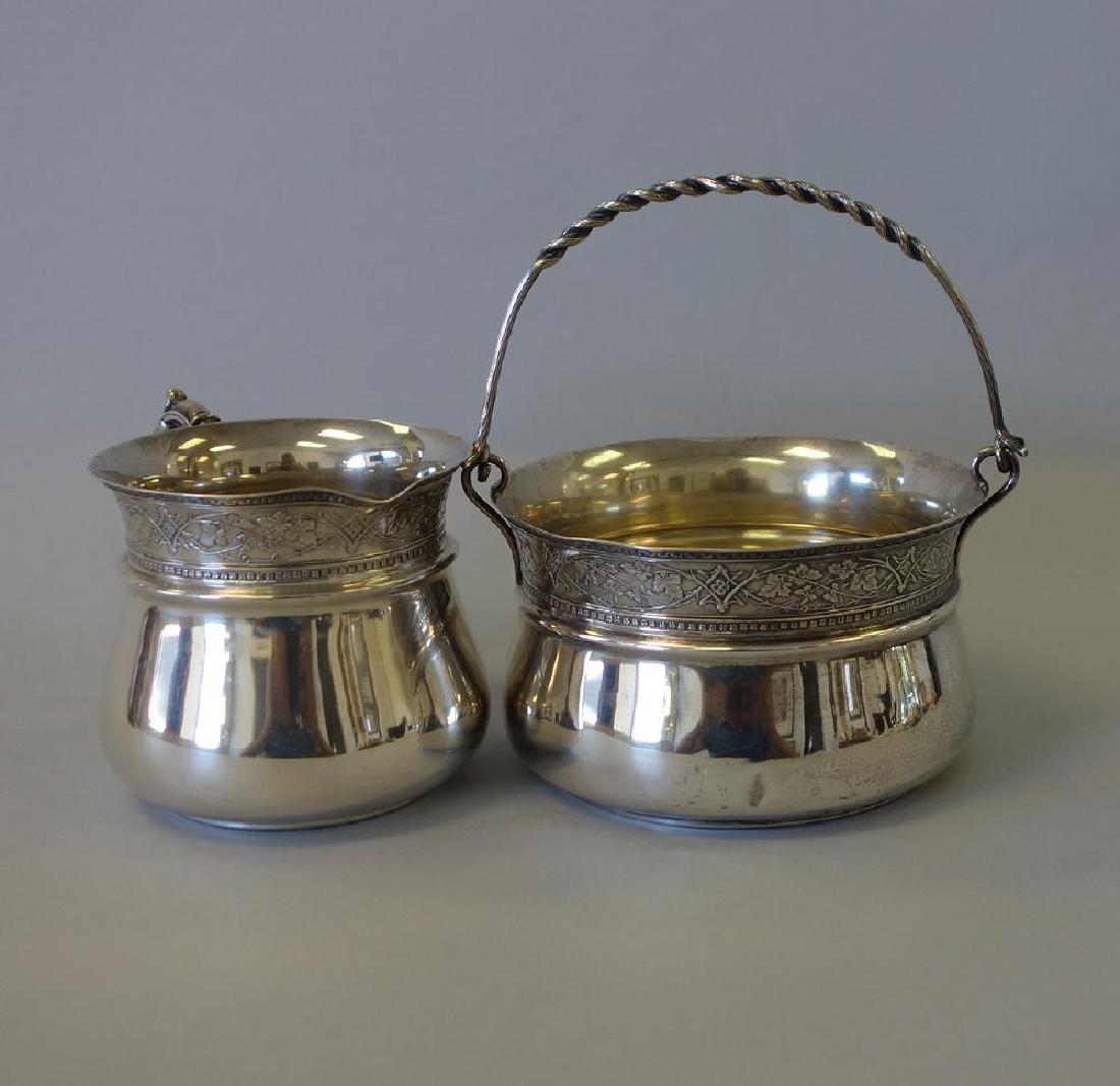 Sterling Sugar Pail & Pitcher, Schultz & Fischer (1 of 2)