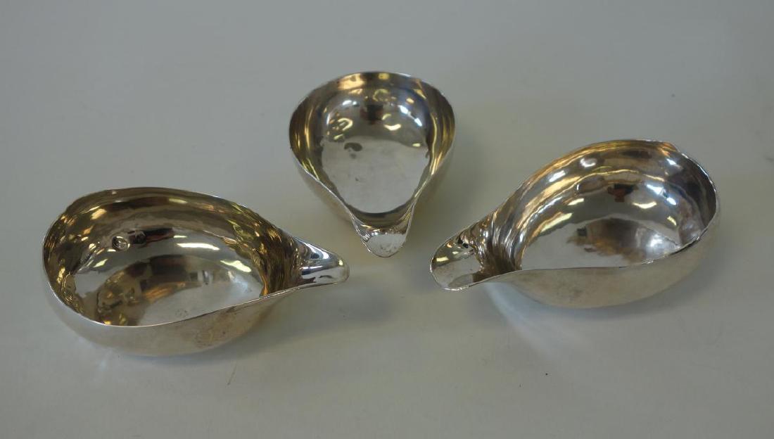 3 English Sterling Pap Boats, London 1749 & 1811 (1 of 3)