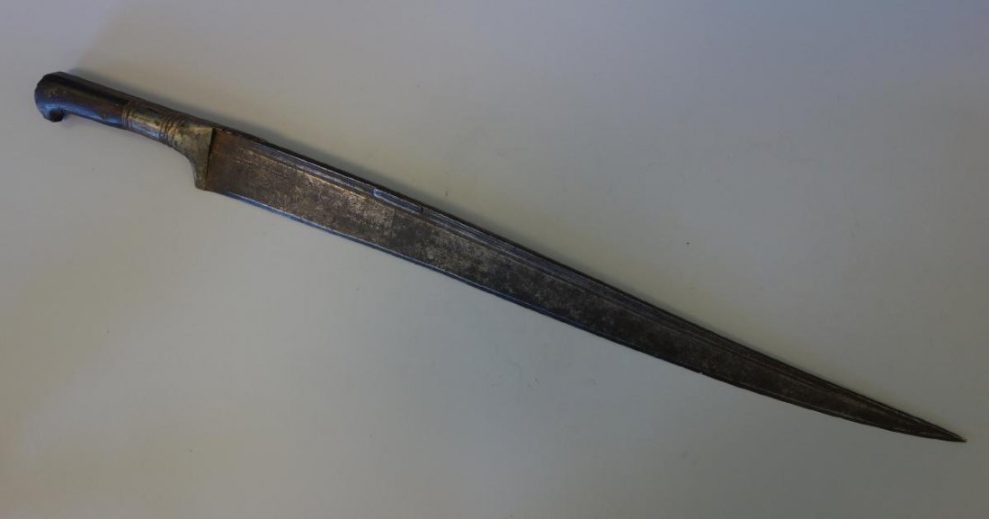 Afghan Short Sword, Islamic Motif on Blade (1 of 2)